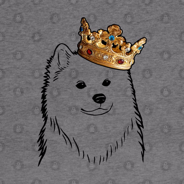 American Eskimo Dog King Queen Wearing Crown by millersye